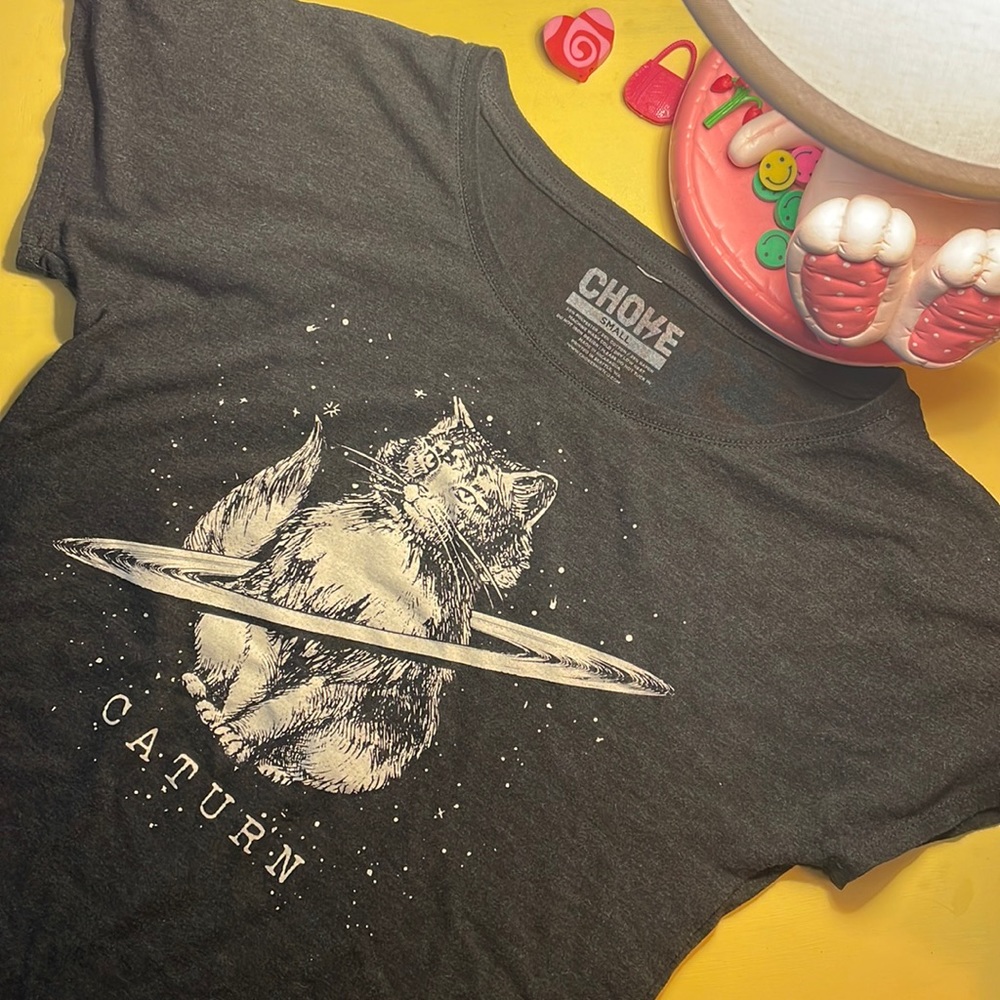 Caturn 🪐🐈 T-shirt - CHOKE